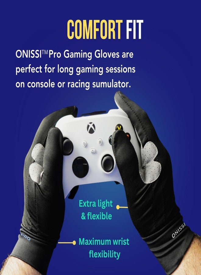 ONISSI Pro Gaming Gloves for Sweaty Hands | Sim Racing Gloves | Full Finger Gamer Grip for PS4/ PS5/Xbox/PC/VR/Sim Racer - Image 5